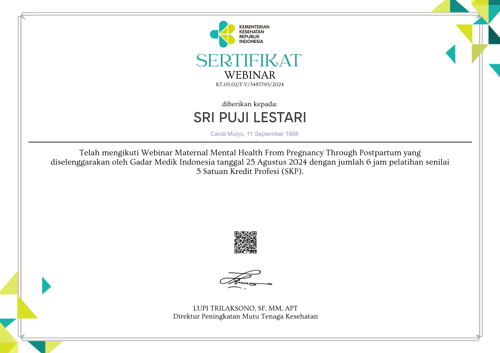 Sertifikat PMB Sertifikat PMB